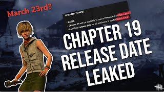 CHAPTER 19 (NEW KILLER) RELEASE DATE LEAKED and ALL TEASERS - Dead By Daylight (DBD)