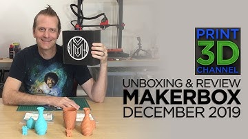 Unboxing: MakerBox December 3D Printing Subscription Box + FULL REVIEW!