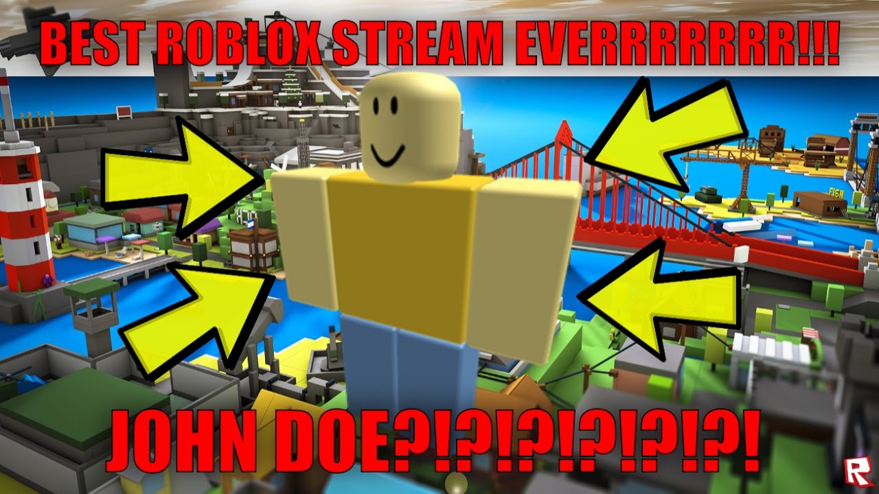 The Best Roblox Livestream Of All Time Finding John Doe Crazy