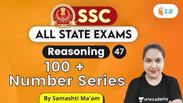 4:30 PM - SSC 2020 & All State Exams | Reasoning by Samashti Shukla | 100+ Number Series Day #7