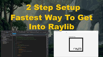 Two Step Setup for a Raylib project with Visual Studio, and GCC (On windows and linux)