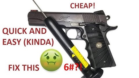 How to Lower the Weight of a Heavy 1911 2011 Trigger