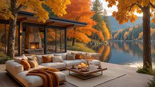 Morning Bossa Nova By A Golden Autumn Lake - Soft Jazz For Coffee & Peaceful Moments screenshot 1