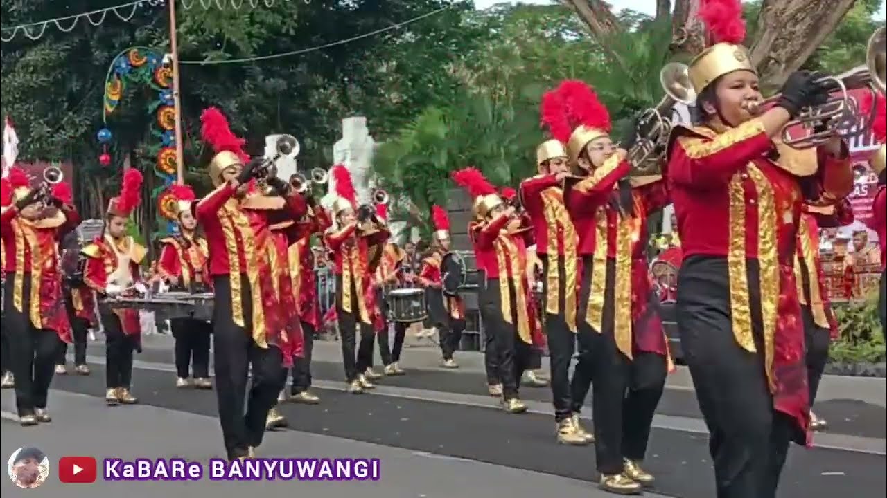 DRUMBAND TINGKAT SMP KARNAVAL KEBANGSAAN HUT RI 80 TAHUN INDONESIA MERDEKA | SMPN 1 3 5 