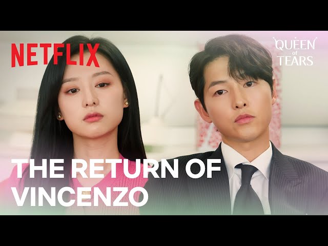 Vincenzo (Song Joong-ki) is Hong Hae-in (Kim Ji-Won)'s lawyer?! | Queen of Tears | Netflix [ENG SUB] class=