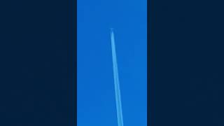 airplane in the blue sky viral trending shorts