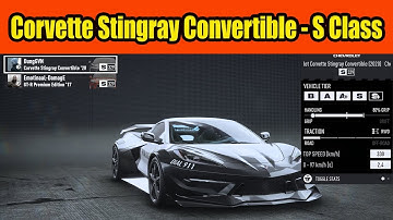 Chevrolet Corvette Stingray Convertible Build S Class in Need For Speed Unbound