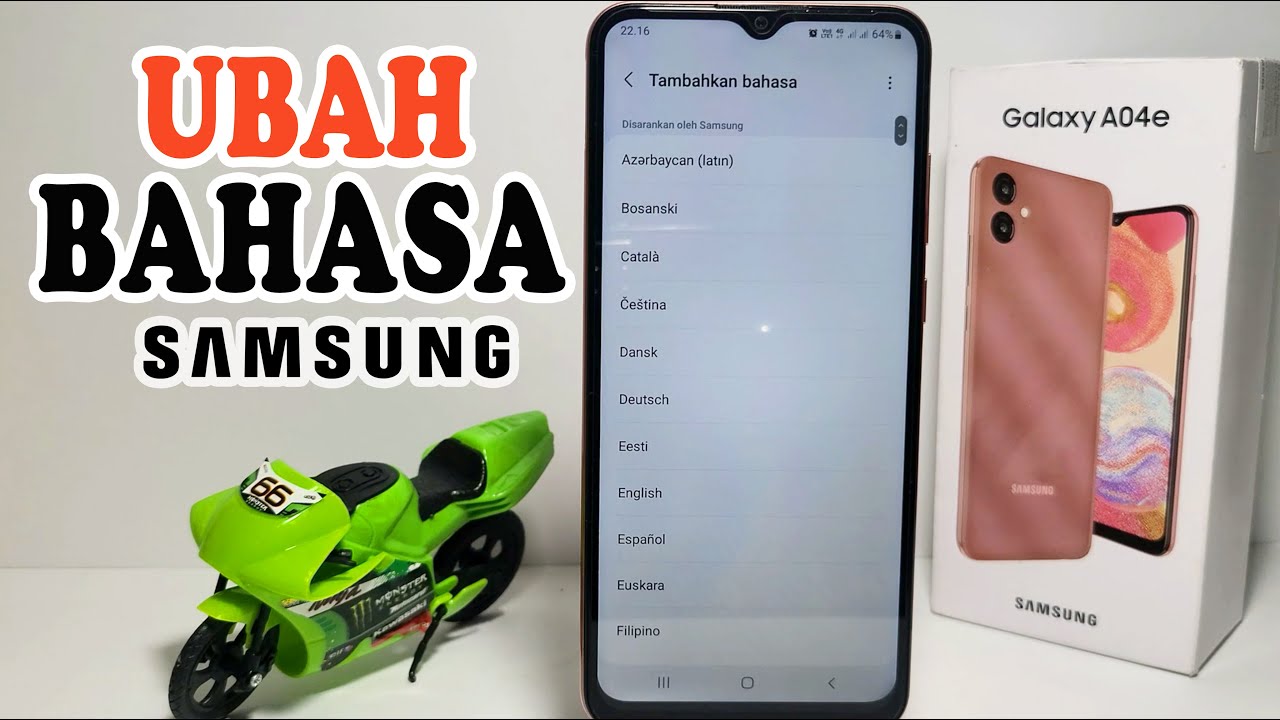 Cara Ganti Bahasa Di Hp Samsung A04, A04e Dan A04s - YouTube