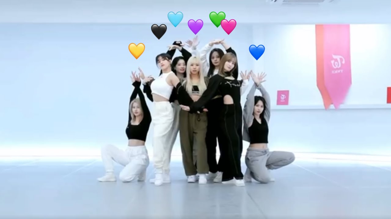 [MIRRORED] TWICE - The Feels Dance Practice (7 Member Heart Guide)
