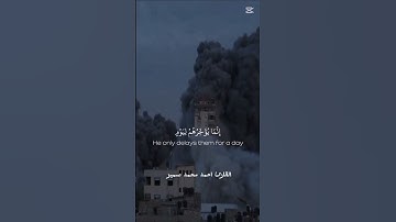 ولا تحسبن الله غافلا عما يعمل الظالمون 😢 القارئ احمد محمد سمير #القرآن_الكريم #اكسبلور #خشوع