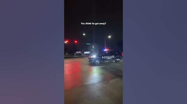 PRO STREET RACER RUNS FROM POLICE