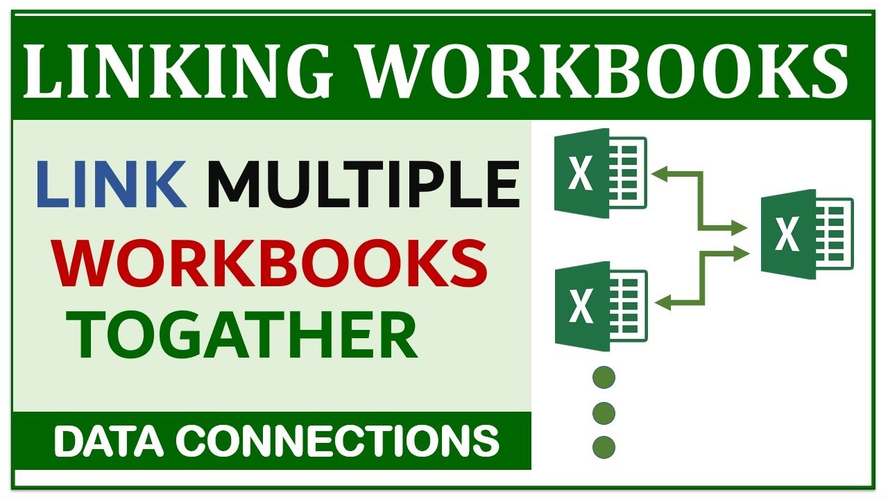 How To Link Data Between Two (Multiple) Workbooks In Excel | Hindi