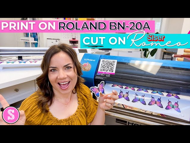 How to Make Holographic Vinyl Stickers with Roland BN-20A 