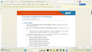 New Perspectives PowerPoint 2019 | Modules 5-6: Capstone Project 1a Omega Diagnostic Workshop