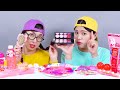 Pink Food Edible Hair Comb Eyeshadow DONA Mukbang
