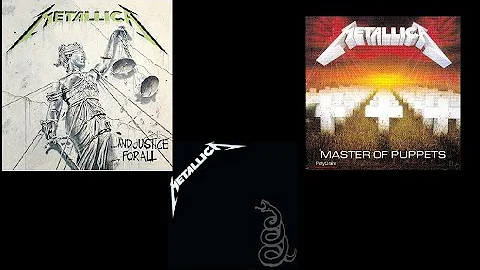 Metallica Mix 3 Albuns: Black / Justice / Master