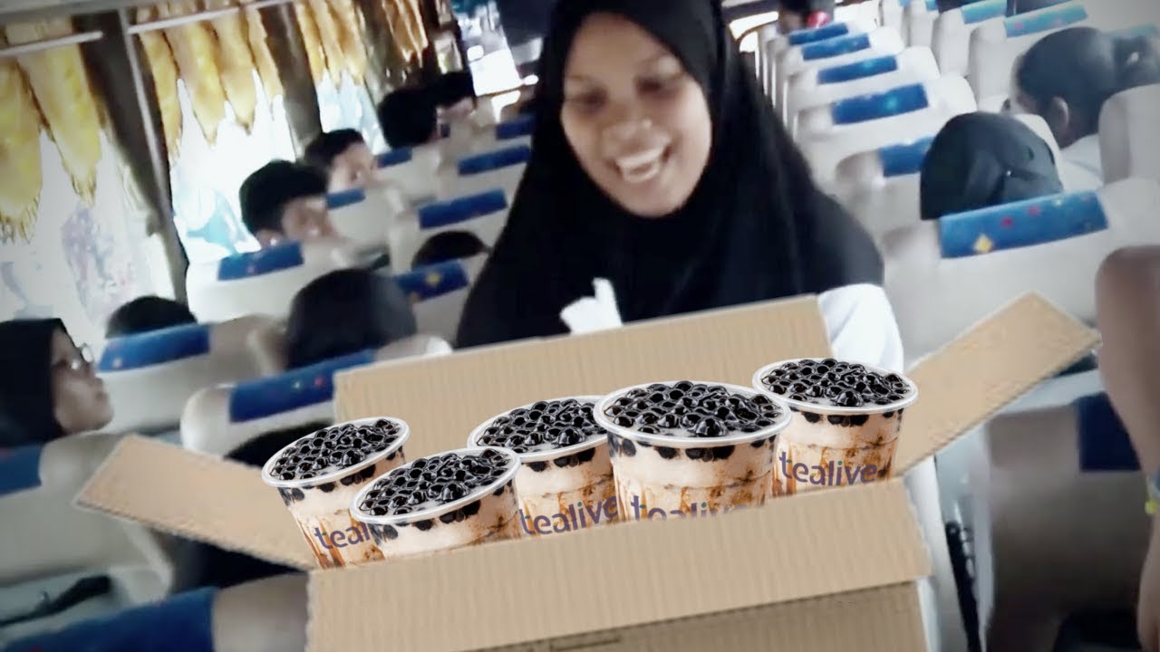 She bought us too much Bubble tea