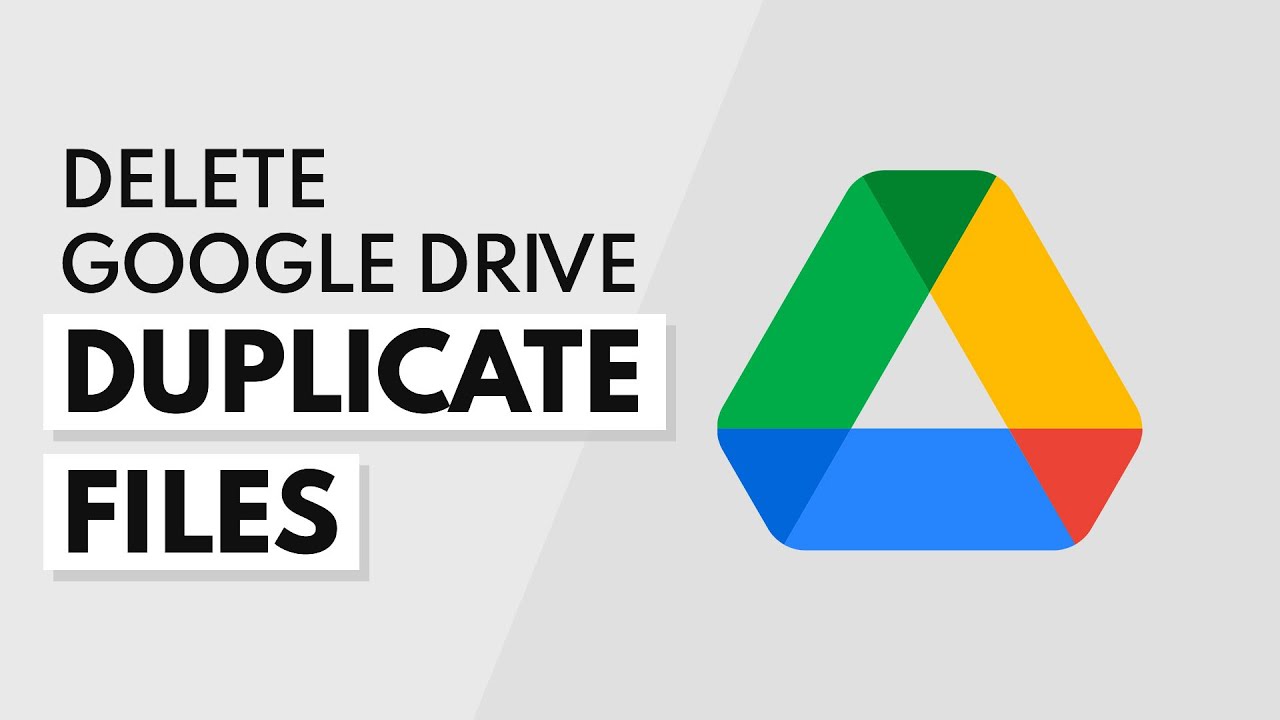 how to delete duplicates in google drive online