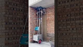 This is a wall plastering machine from China. It's compact and easy to operate #automaticplastering