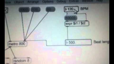 MAX msp drum machine