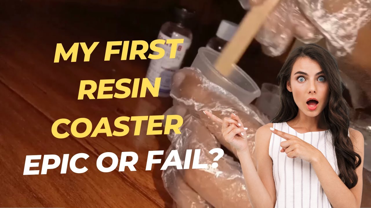 Trying Resin art for the First Time | DIY Resin Coasters | How to use ...