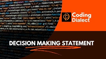 Decision Making Statement With Example