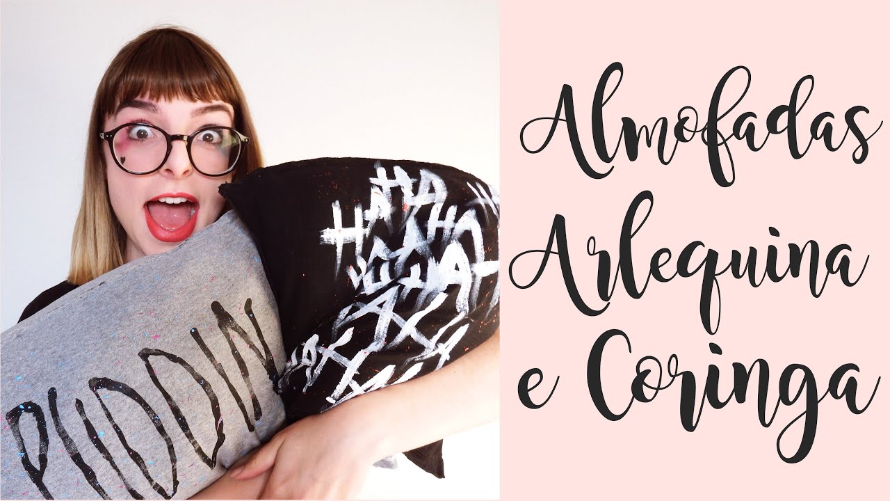 DIY - Almofadas Arlequina e Coringa - Esquadrão Suicida