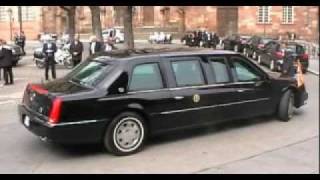 President Obama motorcade and secret service