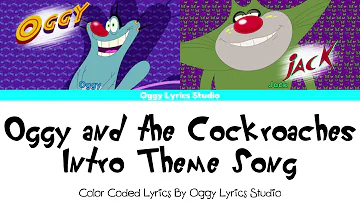 Oggy and the Cockroaches - Intro Theme Song (Color Coded Lyrics 2024 HD)