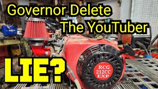 Predator 212cc Governor Delete The Youtuber Lie!
