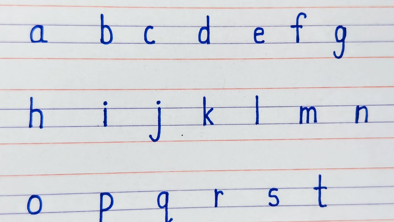 Small Letter abcd a to z | Small Letter abcd | Write small alphabet ...