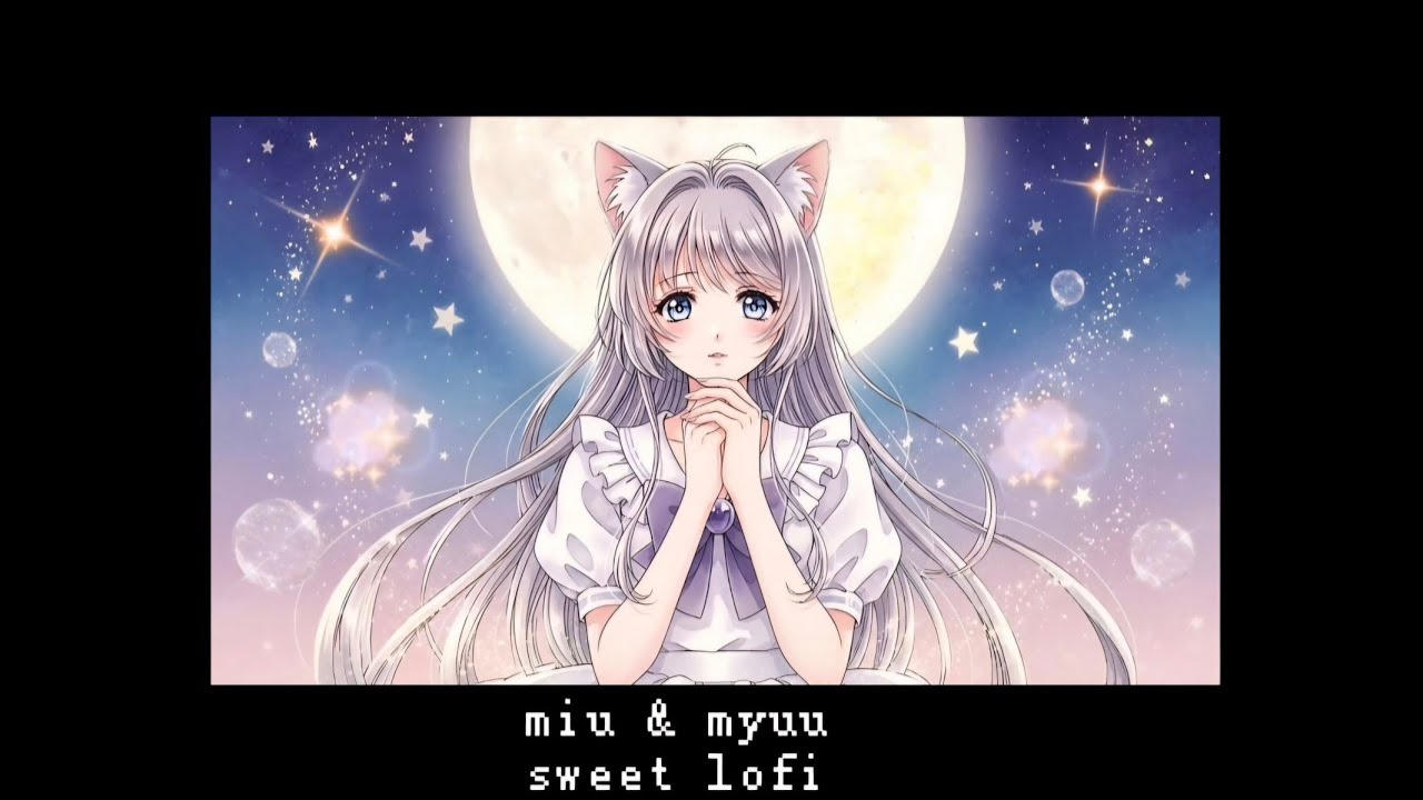 💜miu & myuu – sweet lofi, sugar loop (1h music)