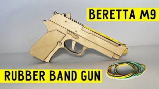 Easy tutorial beretta rubber band gun. Free plans. Bear Army