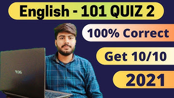 ENG101 Quiz 2 Correct Solution 2021 || ENG101 Quiz 2 Solution 2021 | VU Solutions