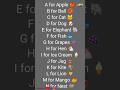 abcd | a for Apple 🍎 | Abcd song | #abcd