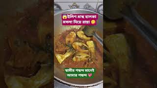 😱 ইলিশ মাছ হালকা মশলা দিয়ে রান্না 😋 #shorts #cooking #hilsh #hilshafish #জাতীয়মাছ #bangladesh