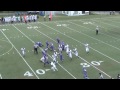 Endicott's Jake Cox chases down ballcarrier to save a touchdown
