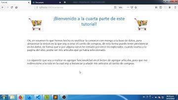Shopping Cart NodeJS Express Mongo   PARTE 4
