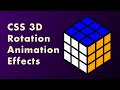 CSS 3D Rotation Animation Effects