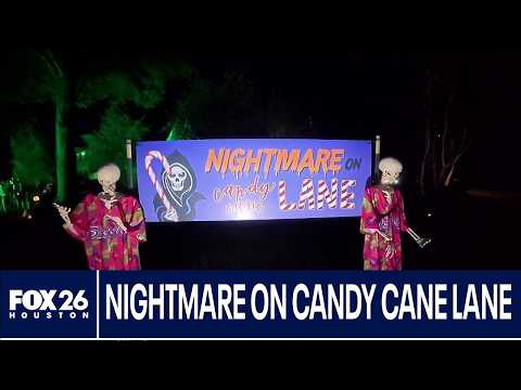 Checking out "Nightmare on Candy Cane Lane" in Missouri City