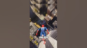 What happens if you jump from the highest points in spiderman games? #spiderman #gameshorts #games