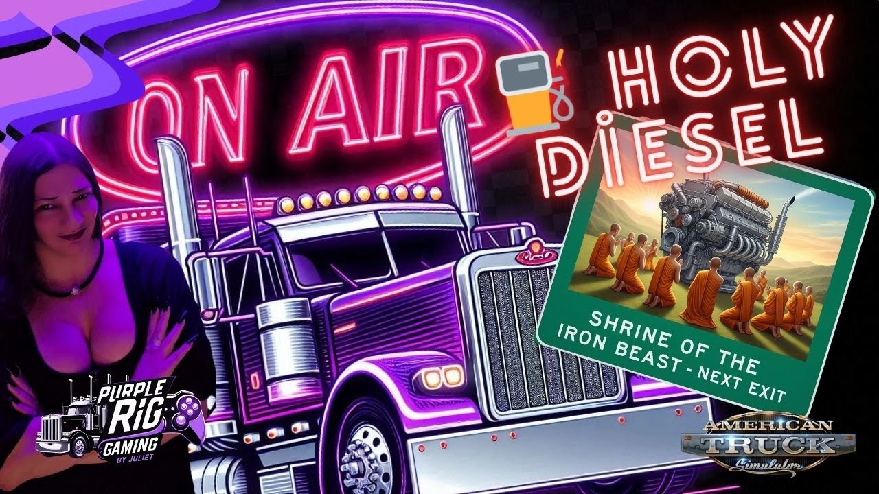 Breaker 1-9 – HOLY DIESEL rollin’ live!- truckin’  Controller Chaos & Autopilot Madness 🚛💜