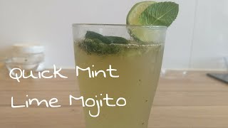 Mint Quick Lime Mojito/ Pudina Nimbu shikanji/Mint And Ginger Lemon Drink/Mint Lemonade Recipe