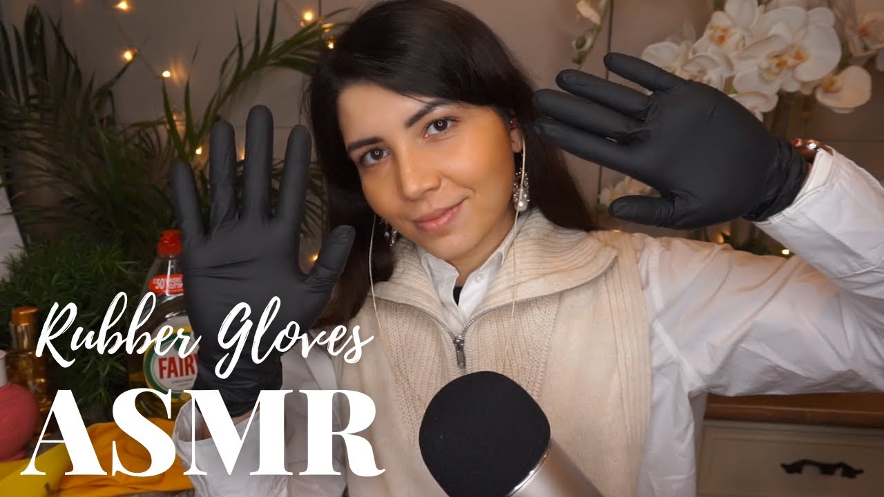 🧤30 MINUTES of RUBBER GLOVES🤤~ Intense tingles ~ Relaxing Hand movements |(almost) No Talking |ASMR