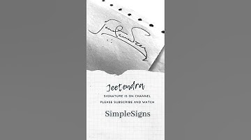 Jeetendra Name Sign | Signature for name Jeerendra | @SimpleSigns @Shorts