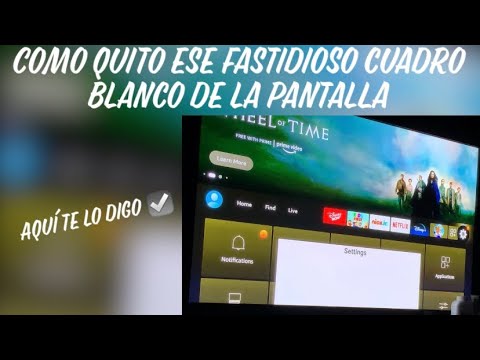 Como quito el cuadro blanco que apareció en la pantalla del fire stick? AQUÍ LA SOLUCIÓN!!!!