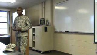 MSG Jackson Instructing Cadets