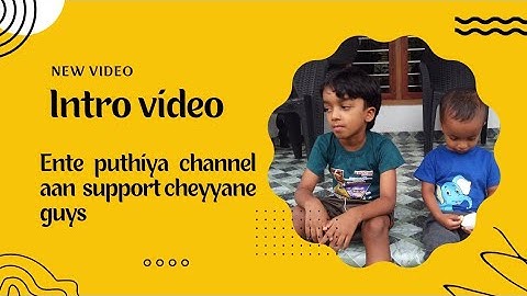 Intro video. Ente athyathey video //Aryan Annu\\