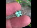 3.85 Carats Attractive Apple Green Tourmaline with Cushion Cut, Fresh green Afghan Tourmaline