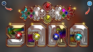 New Glass Font Dp Editing On Ps Touch PixelLab Step By Step Tutorial 2023 | Glass Font Name Editing